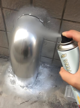 银色自喷漆镀铬不锈钢金属防锈漆304专用电镀银粉银灰色油漆墙面