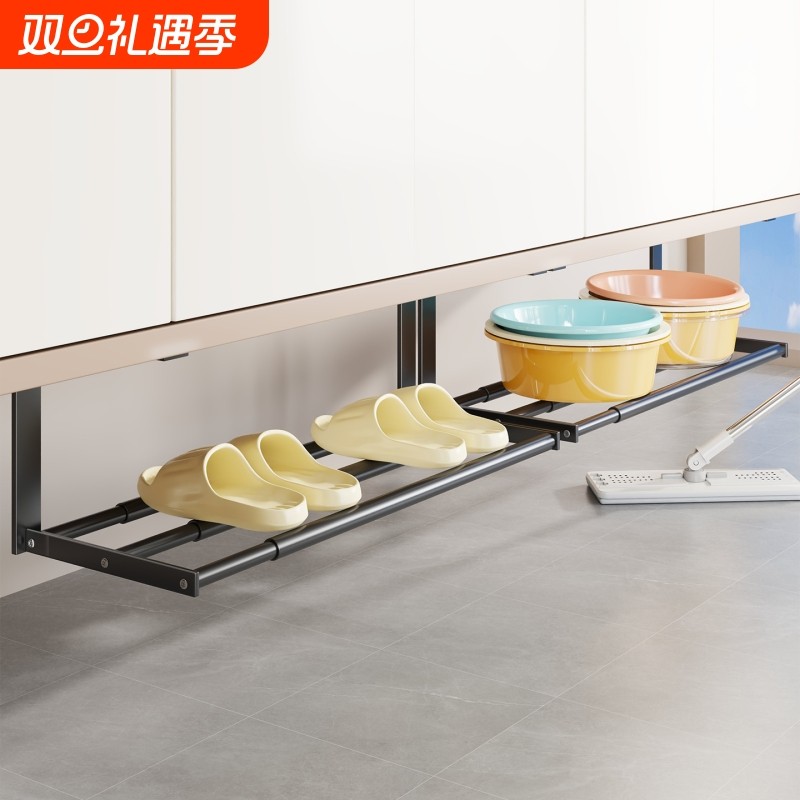 浴室柜下可伸缩脸盆架卫生间分层架多功能置物神器2025新款沥水架