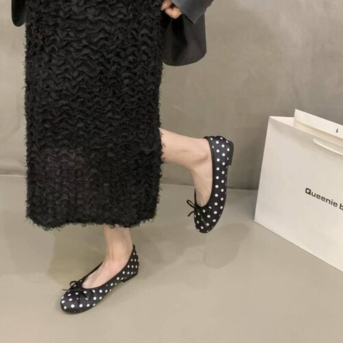 意尔康心选爆款复古时尚法式蝴蝶结玛丽珍女平底2026秋季新款软底