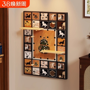 缝纫机线架洞洞板挂架毛线球置物架玄关壁挂式便携多功能收纳支架