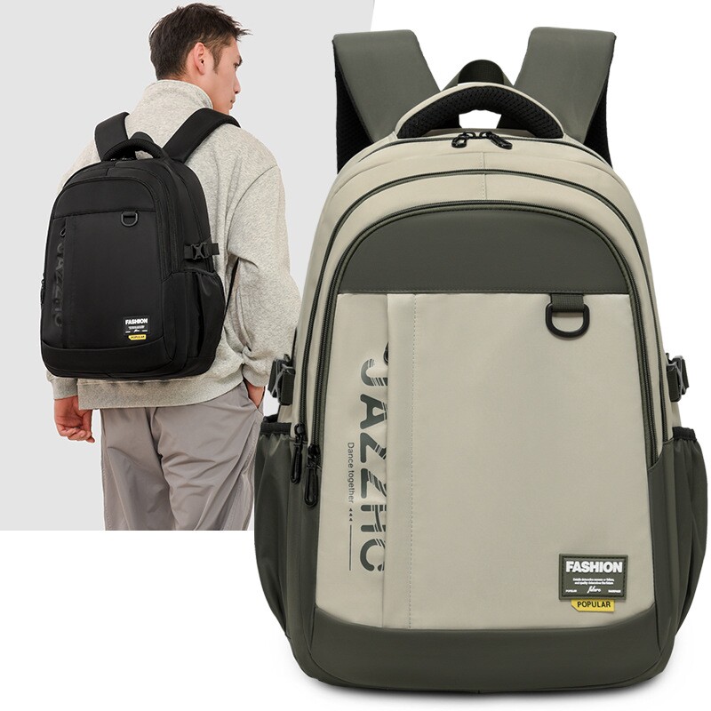 跨境男士双肩包大容量多层休闲户外旅行背包商务电脑包大学生书包