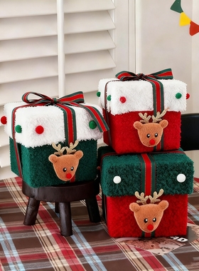 圣诞礼盒商场装饰摆件苹安果礼物