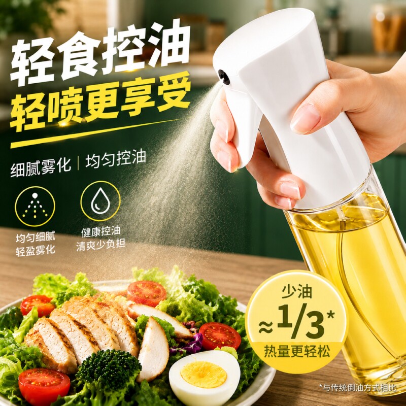 喷油壶雾化控油，烹饪少放油图片