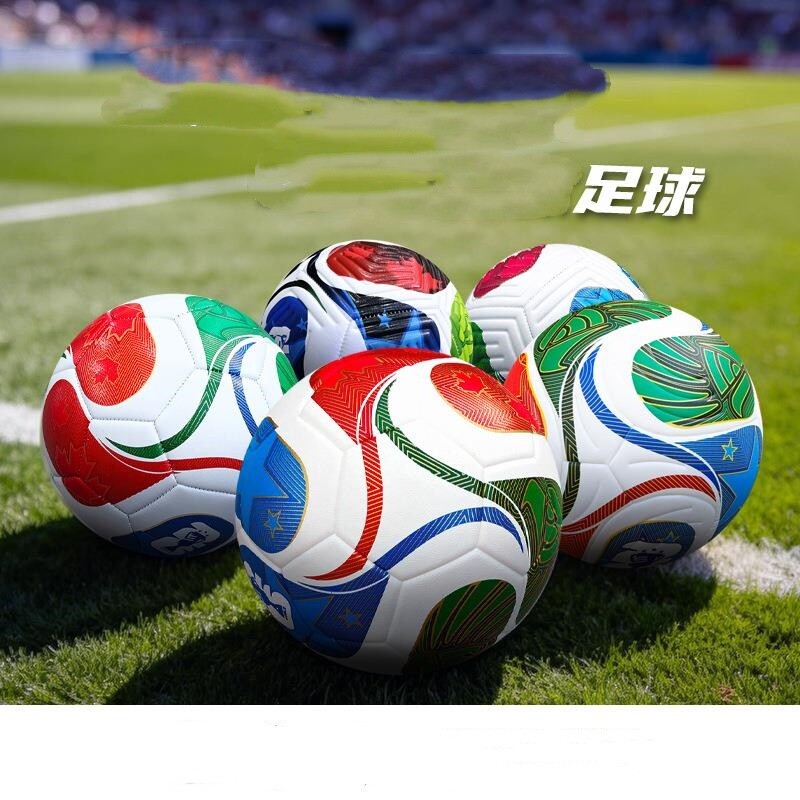新款美加墨2026世界杯足球5号贴皮4号胶粘3号PU机缝PVC足球图片