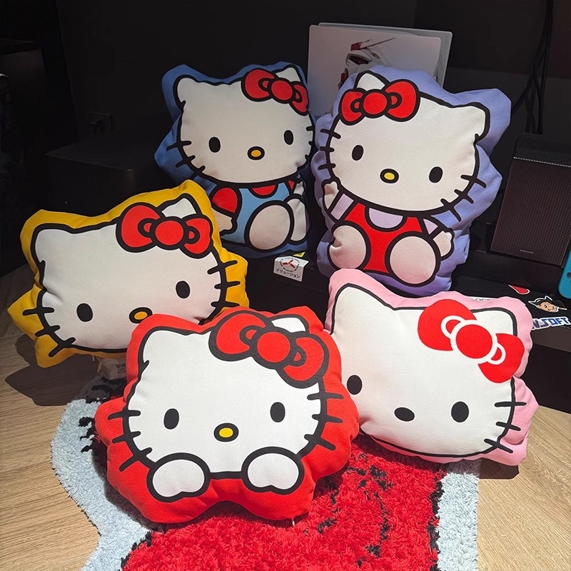 HelloKitty凯蒂猫玩偶卡通公仔可爱异形抱枕靠枕沙发靠垫床头方形