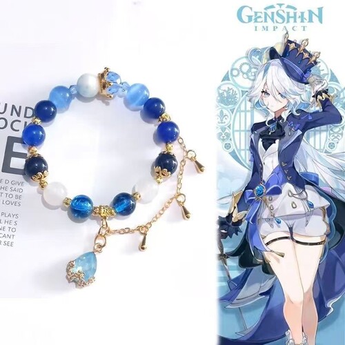 芙宁娜原神印象水神手链衍生手环周边礼物饰品原创cos手工DIY动漫