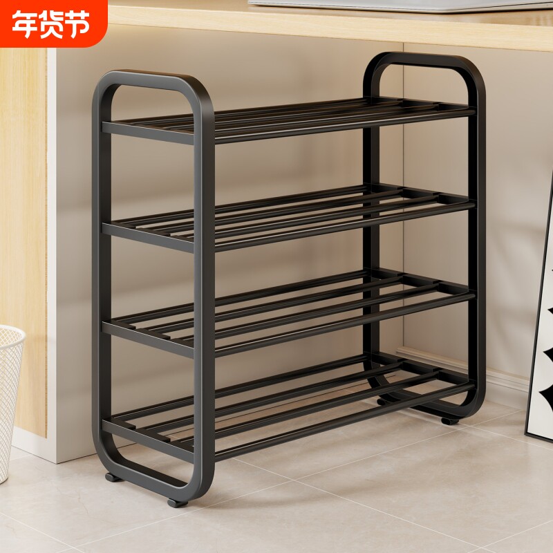 简易收纳鞋架小型家用入户门口多层鞋柜学生桌下大容量移动实用