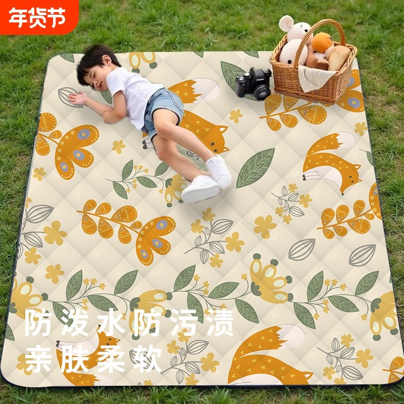 户外专用草地露营垫加厚便携式婴儿防滑爬爬垫草坪垫子地垫野餐垫