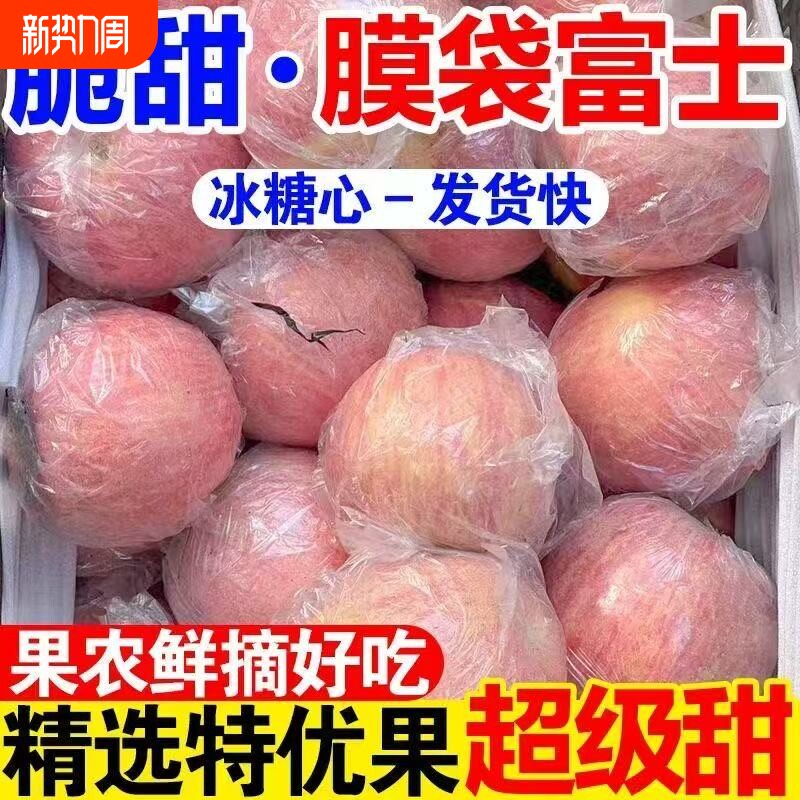 【果园直发】正宗红富士苹果脆甜冰糖心苹果当季新鲜水果批发