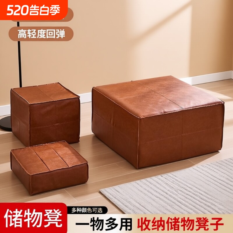 轻奢收纳凳衣服收纳袋二合一家用客厅卧室多功能旧衣被子收纳袋
