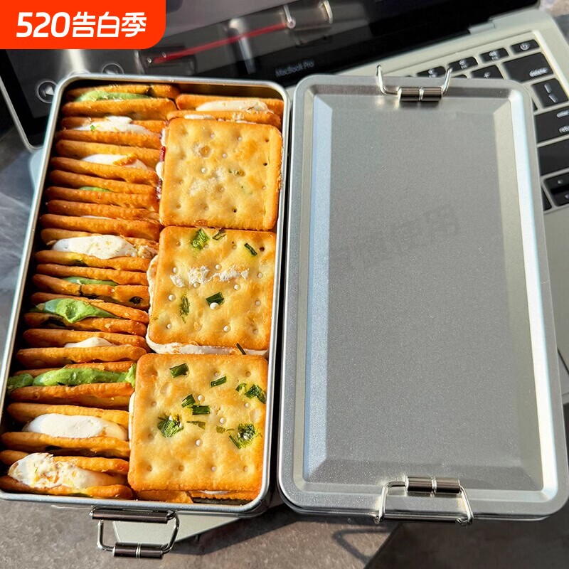 台湾！香葱牛轧糖夹心饼干铁盒装牛扎年货伴手礼小吃特产零食好吃