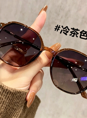 茶色偏光墨镜女款高级感防紫外线