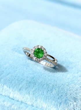 天然透辉石戒指优雅时尚轻奢气质