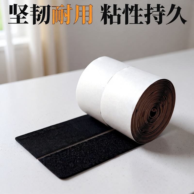 强力背胶魔术贴纱窗门帘自粘贴子母扣无痕双面胶贴勾面毛面魔术贴