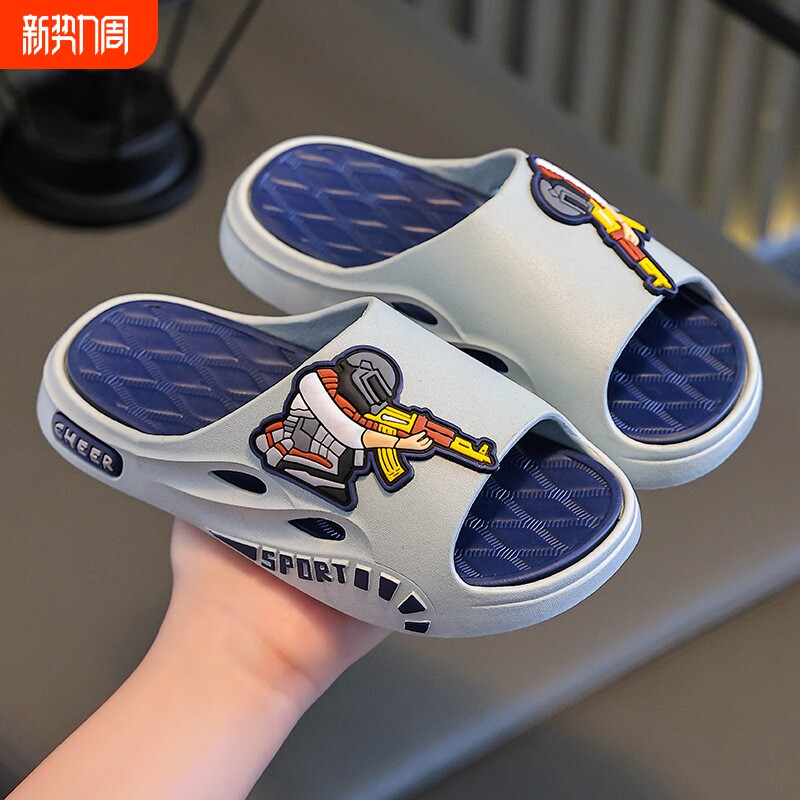 儿童拖鞋男童网红夏季2026新款室内家居男宝宝浴室防滑凉拖鞋外穿