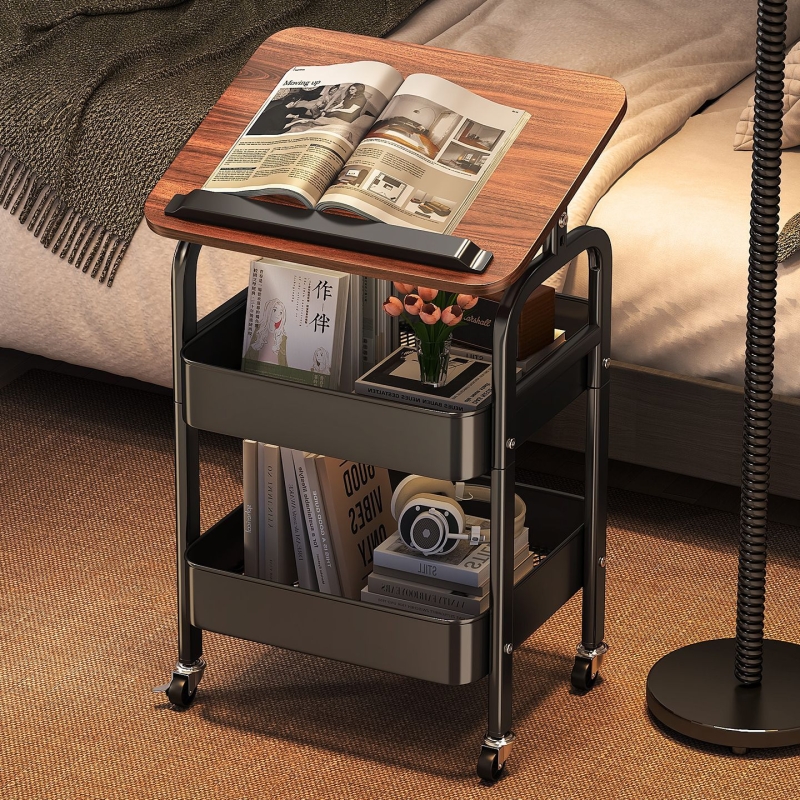 【新品首发】中古边几收纳架落地