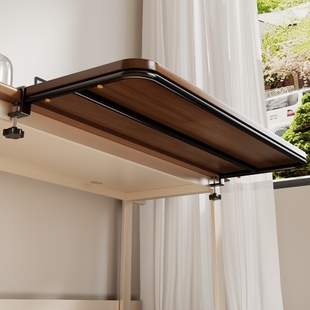 桌面延长板加宽扩展桌子延伸置物架免打孔键盘托架折叠办公承重