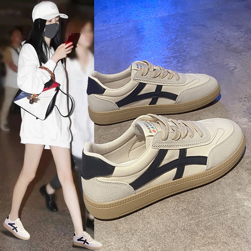 阿甘鞋女小白鞋女款2025新款爆款德训鞋运动鞋子百搭软底板鞋女鞋