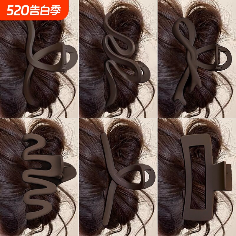 抓夹女2025年新款发夹后脑勺大号发量多鲨鱼夹子发卡头饰高级感