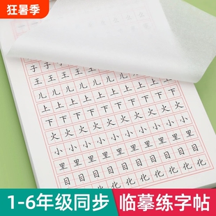 一二三年级字帖临摹小学生专用练字帖上册人教版语文同步儿童练字神器21天楷书练习写字帖生字每日一练贴钢笔笔顺硬笔笔画拼音顺序
