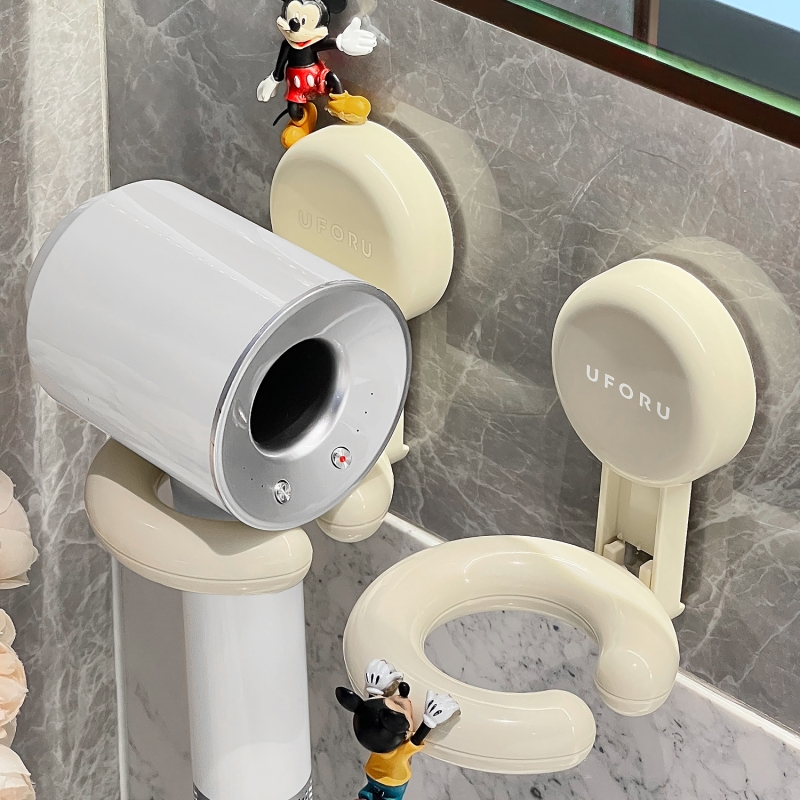 吸盘戴森吹风机支架置物架卫生间浴室免打孔徕芬电吹风收纳挂架子