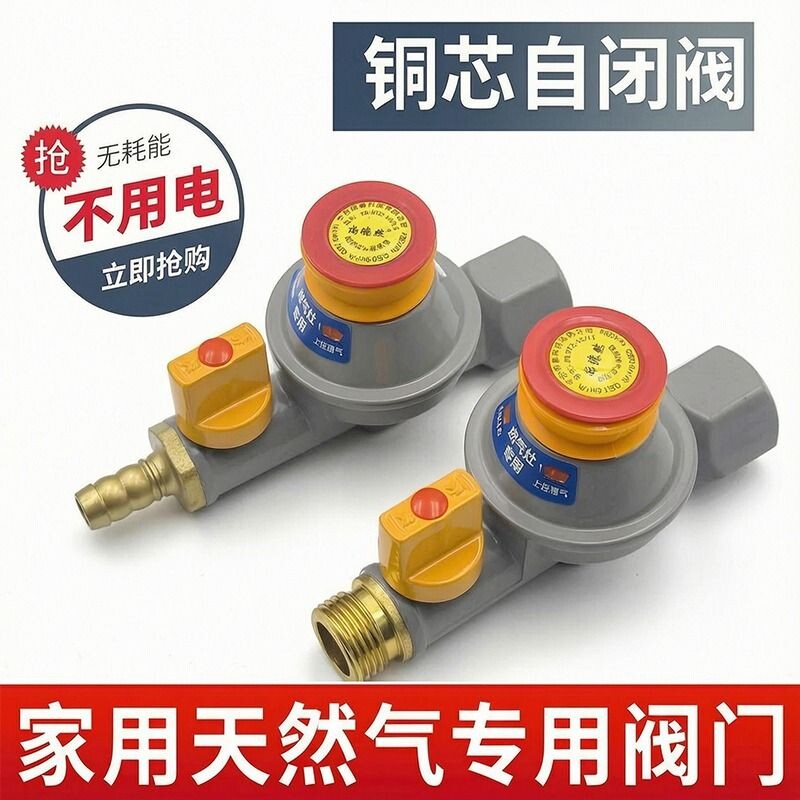 天然气阀门灶专用燃气热水器专用螺安全自动关闭自闭阀纯铜家用
