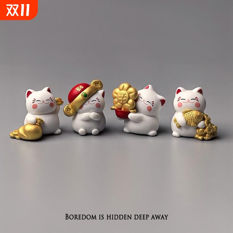 无聊了许愿招财招富贵陪你上班治愈系情绪稳定桌面装饰品解压摆件