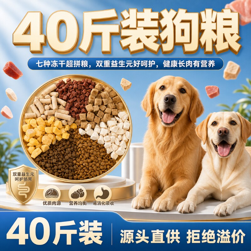 狗粮40斤大包装通用型中大型犬图片