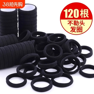 头绳皮筋女高弹力耐用橡成人黑色发圈女生扎高马尾专用扎头发