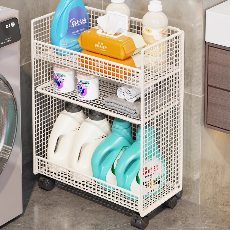 卫生间浴室洗衣液置物架移动推车