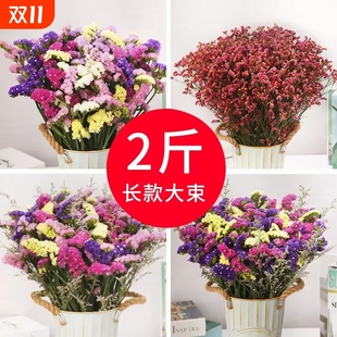 飾擺件云南真花風(fēng)干天然鮮花批發(fā)滿天星勿忘我 干花花束客廳擺設(shè)裝