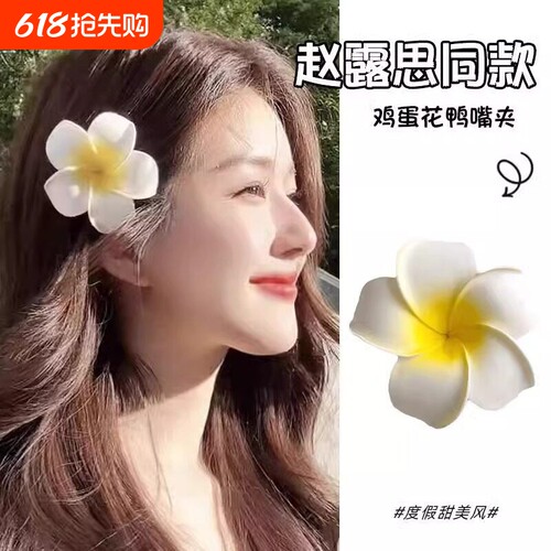 高端鸡蛋花发夹女2026新款