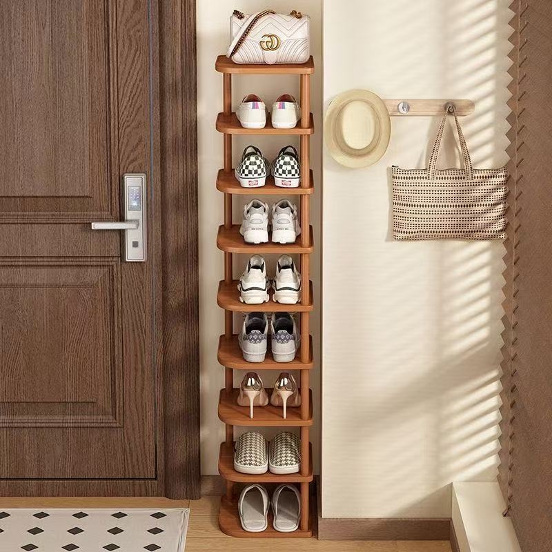 卧室角落收纳常换鞋实用百搭阳台角落三角鞋架子墙角鞋架小型窄小