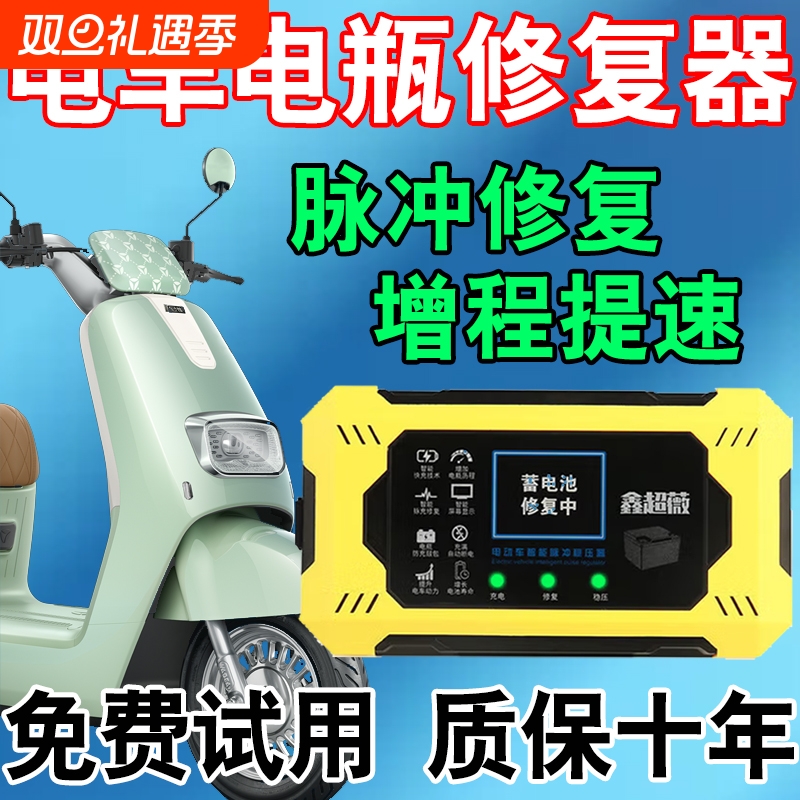 电动车电瓶修复器智能全自动专用激活延长电池寿命充电器电瓶稳压