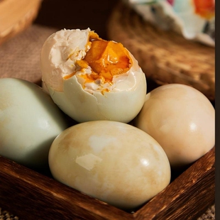 胜邮海油香黄泥即食海鸭蛋流油不咸咸鸭蛋新鲜咸蛋蛋黄红心腌制