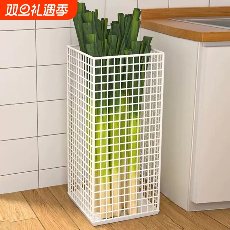 蔬菜置物架厨房落地多功能收纳篮大葱蒜储物神器储菜篮铁艺网格