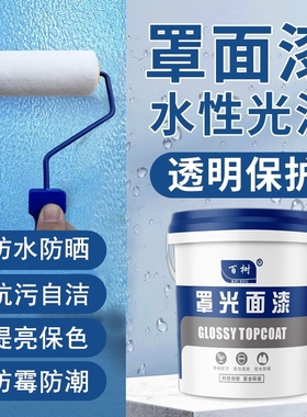 水性罩面漆透明光油墙面防水清漆乳胶漆罩光漆墙绘室内外墙漆油漆