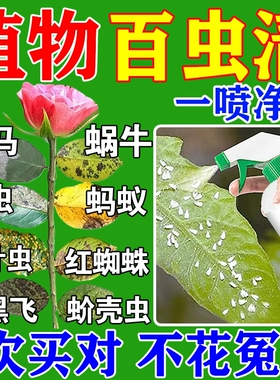 百虫清花卉绿植蔬菜通用108种虫红蜘蛛蚜虫介壳虫卵双杀药剂L土壤