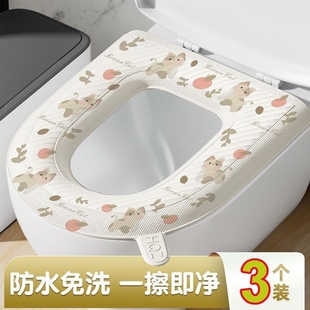 冬季 防水座圈坐便垫圈粘贴式 家用马桶坐垫 通用2025新款 马桶垫四季
