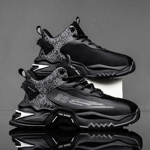 47男鞋 46皮面老爹鞋 秋季 45运动休闲鞋 子38防滑 面防水高帮鞋 大码