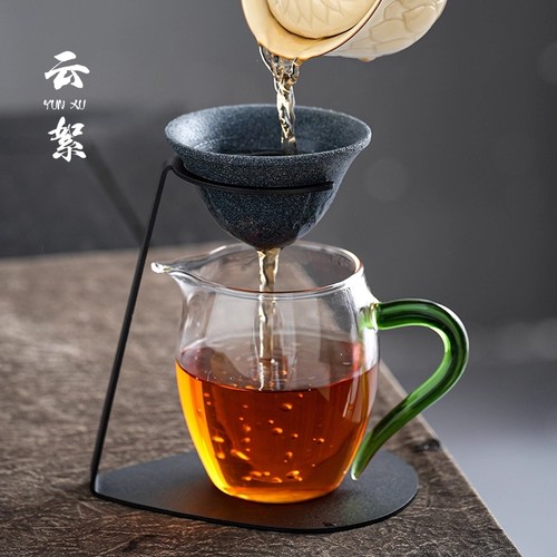无孔茶漏茶滤公道杯茶水分离茶过滤网一体泡茶神器小青柑功夫茶具