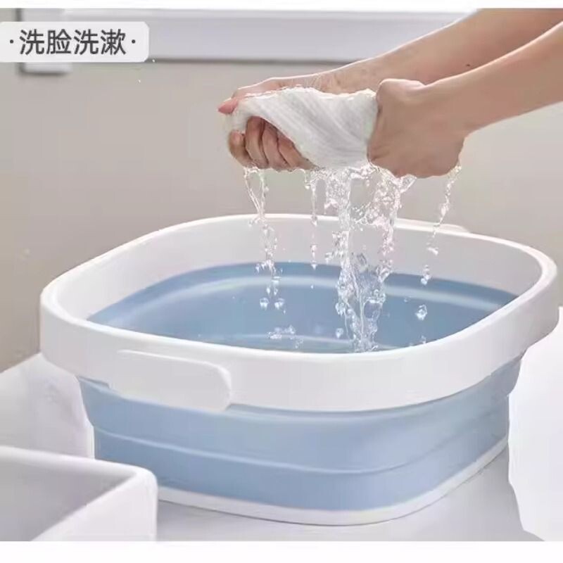 可折叠盆洗脸盆家用大小号学生宿舍塑料便携式旅行游婴儿洗衣脸盆
