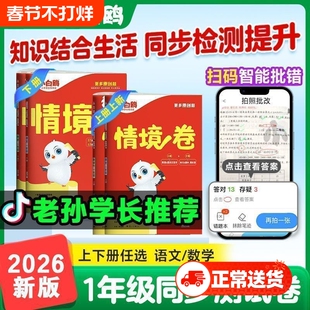 2026万唯小白鸥情境卷一二年级三四五六年级上下册语文数学英语人教版北师苏教单元同步试卷期末测试卷全套思维情境题重难专项突破