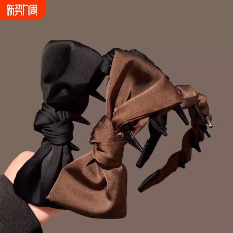 黑色蝴蝶结发箍女2026新款日常外戴发带洗脸高颅顶头箍压发卡头饰