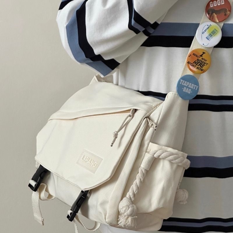 日系ins复古港风斜挎包女 简约百搭学生大容量邮差包男单肩背包潮,箱包皮具/热销女包/男包,通用款女包,淘宝优惠券,粉丝福利购,淘宝优惠卷