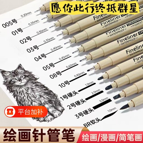 卡通动漫美术生专用防水手绘