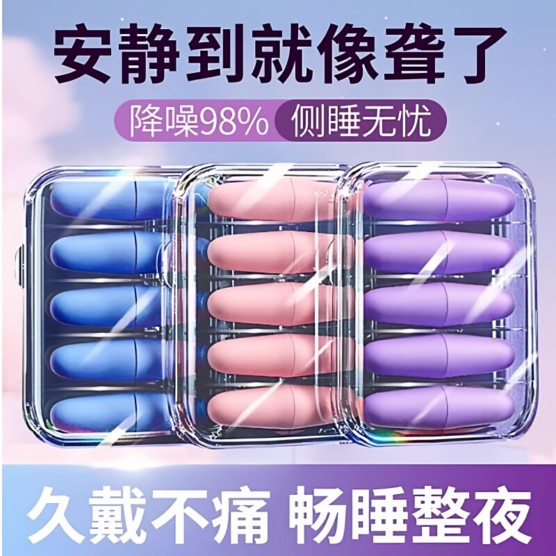 耳塞防噪音睡眠睡觉超强隔音海绵耳罩学习专用不伤耳朵静音降噪