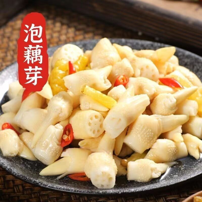 泡藕芽泡藕尖即食凉菜下饭菜400g泡椒藕头泡预制菜泡凉拌新鲜神器