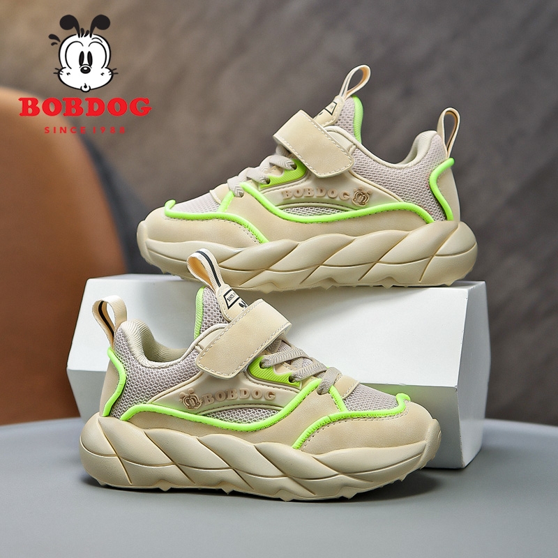 巴布豆男童运动鞋春秋透气网面