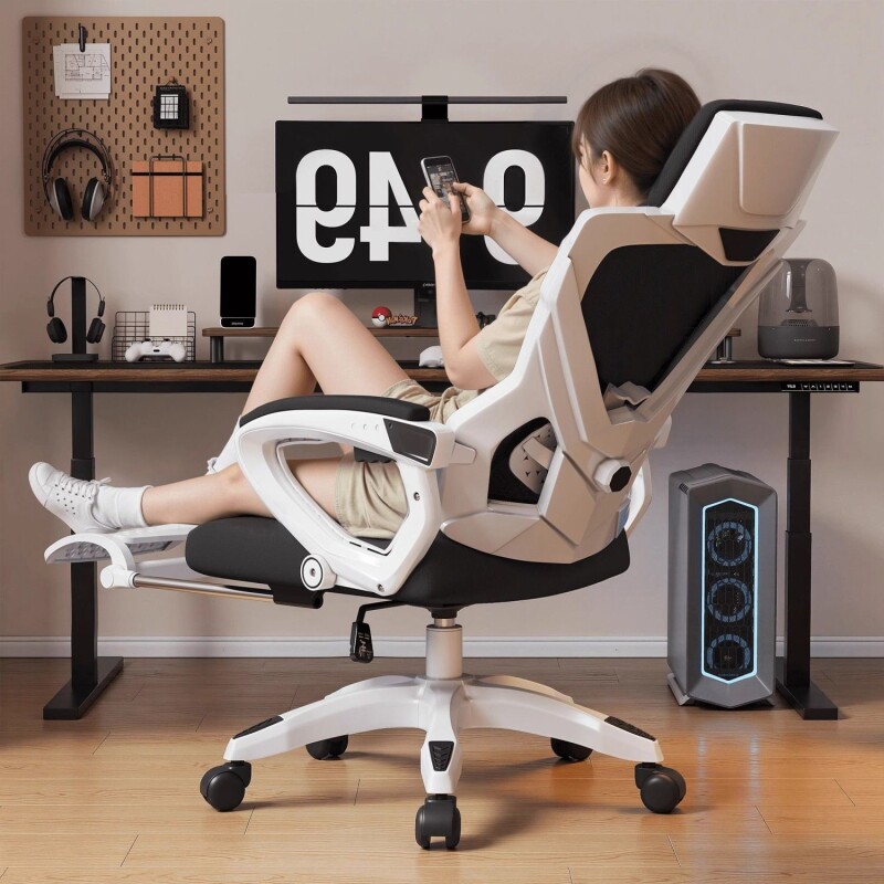 电竞椅可躺电脑椅子可调节高度电脑椅休闲办公椅人体工学椅靠背椅